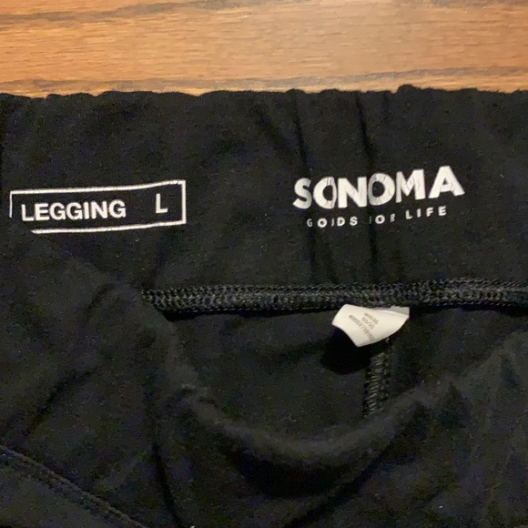 Women’s L Sonoma black casual Capri pants - Picture 3 of 3